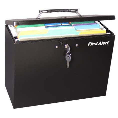 First Alert Steel Hanging Folder File Box (3050F) 